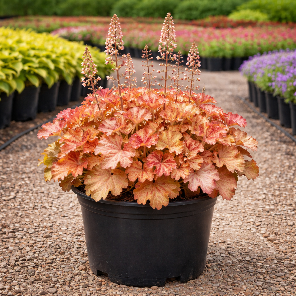 Heuchera Carnival Peach Parfait