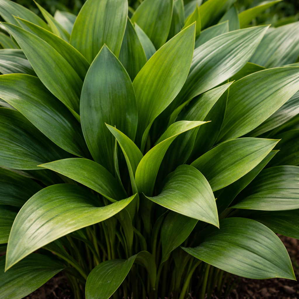 Close-up of a green leafy plant with detailed texture